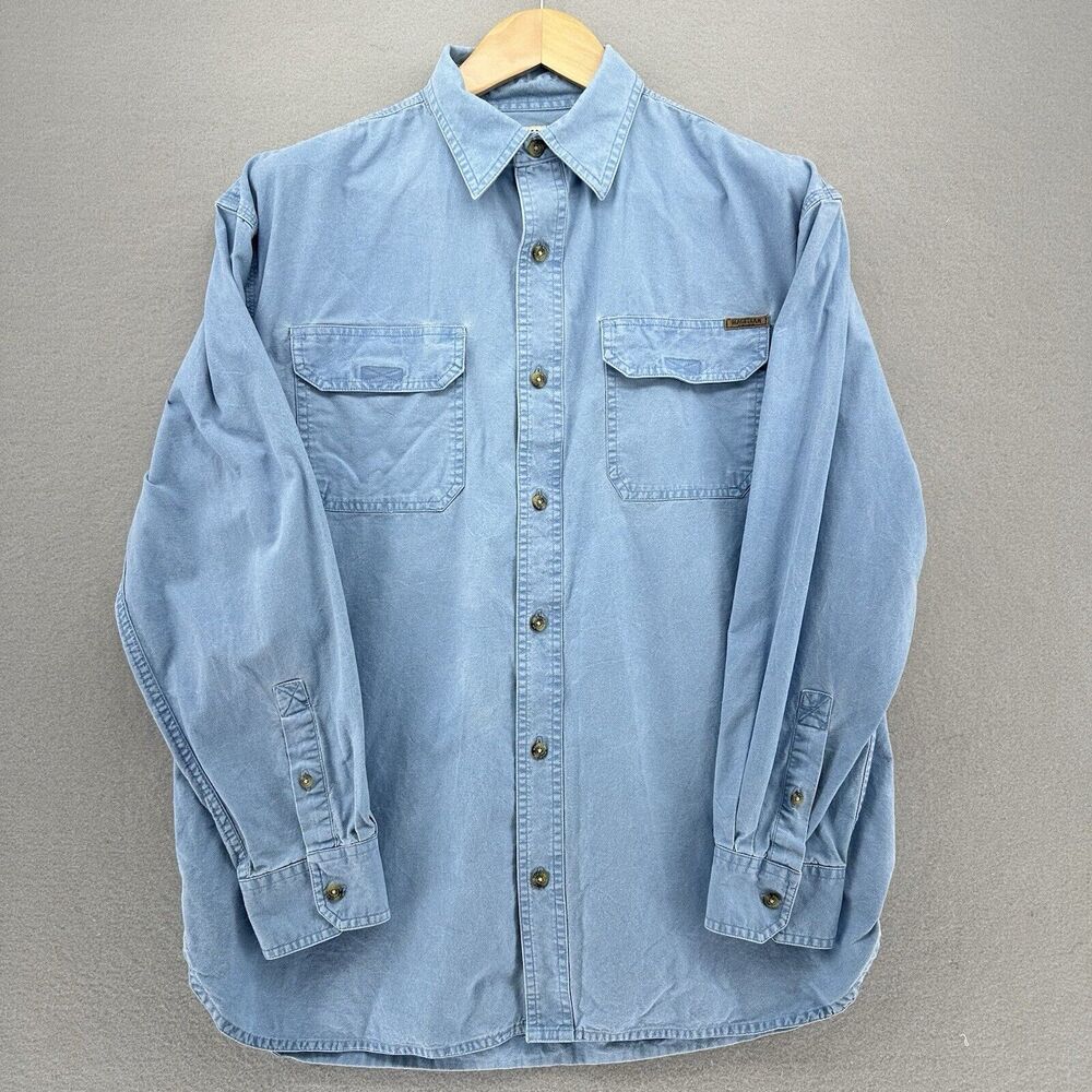 Magellan Outdoors Light Blue Casual Button Down Shirt
